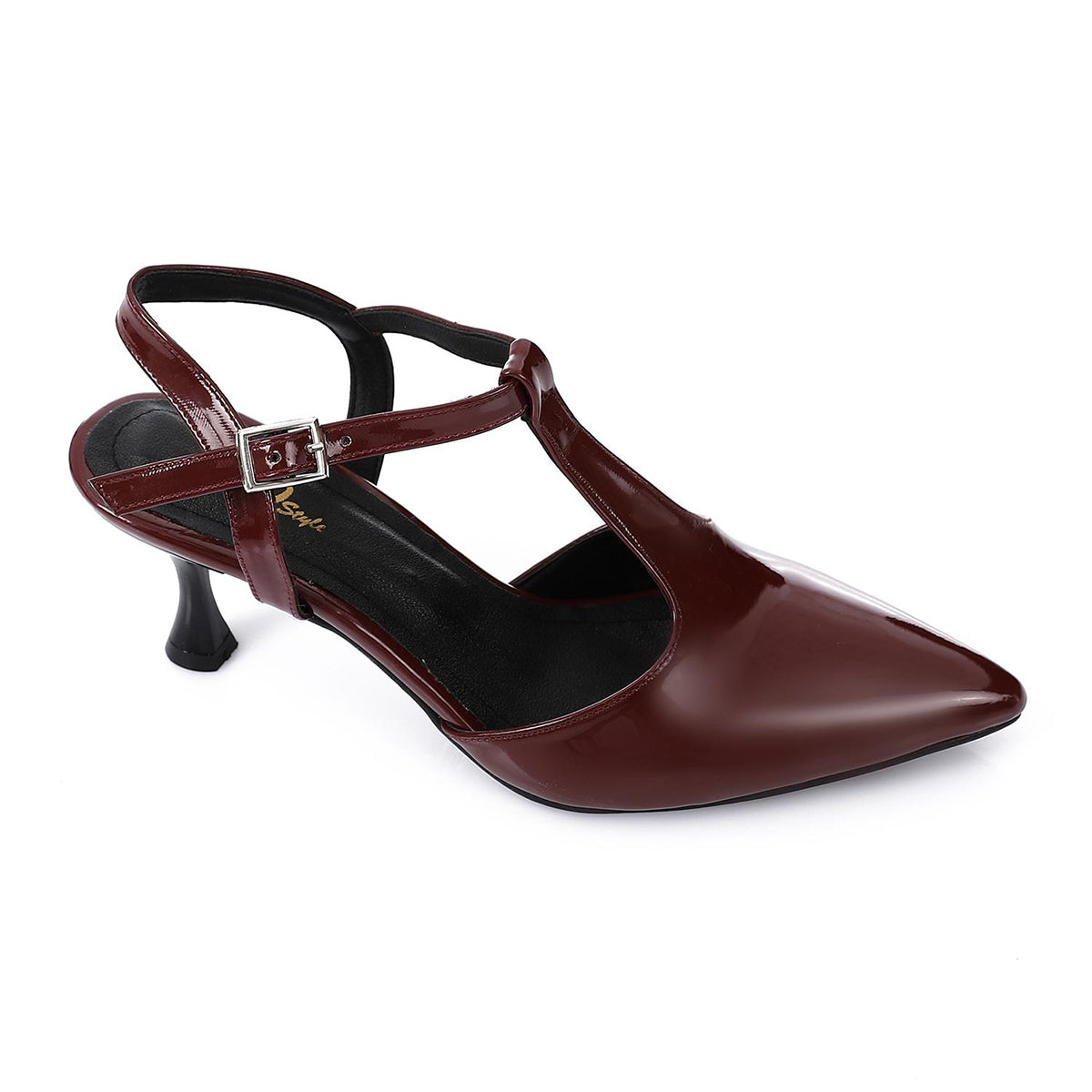 XO -  Women - 's High Heel Mule Sandals Elegant Pointed Toe, Faux Leather Texture, White