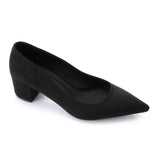 XO -  Women - 's High Heel Mule Sandals – Elegant Pointed Toe, Suede Leather Texture