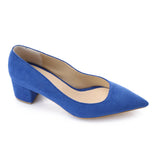 XO -  Women - 's High Heel Mule Sandals – Elegant Pointed Toe, Suede Leather Texture 3CM
