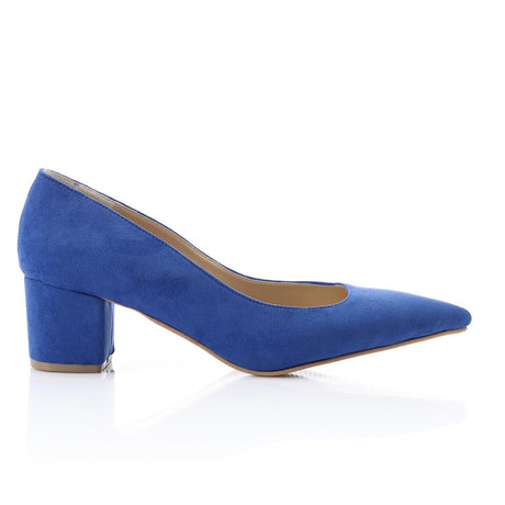 XO -  Women - 's High Heel Mule Sandals – Elegant Pointed Toe, Suede Leather Texture 3CM