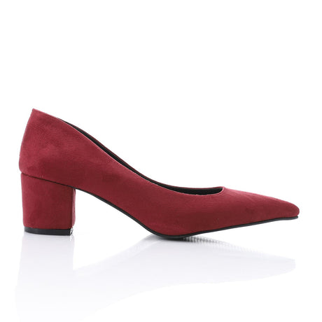 XO -  Women - 's High Heel Mule Sandals – Elegant Pointed Toe, Suede Leather Texture 3CM
