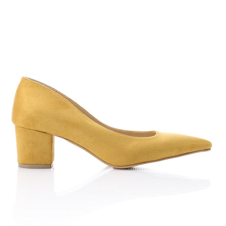 XO -  Women - 's High Heel Mule Sandals – Elegant Pointed Toe, Suede Leather Texture 3CM
