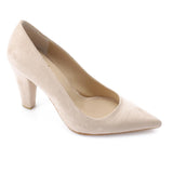 XO -  Women - 's High Heel Mule Sandals – Elegant Pointed Toe, Suede Leather Texture 9CM