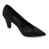 XO -  Women - 's High Heel Mule Sandals – Elegant Pointed Toe, Suede Leather Texture 9CM