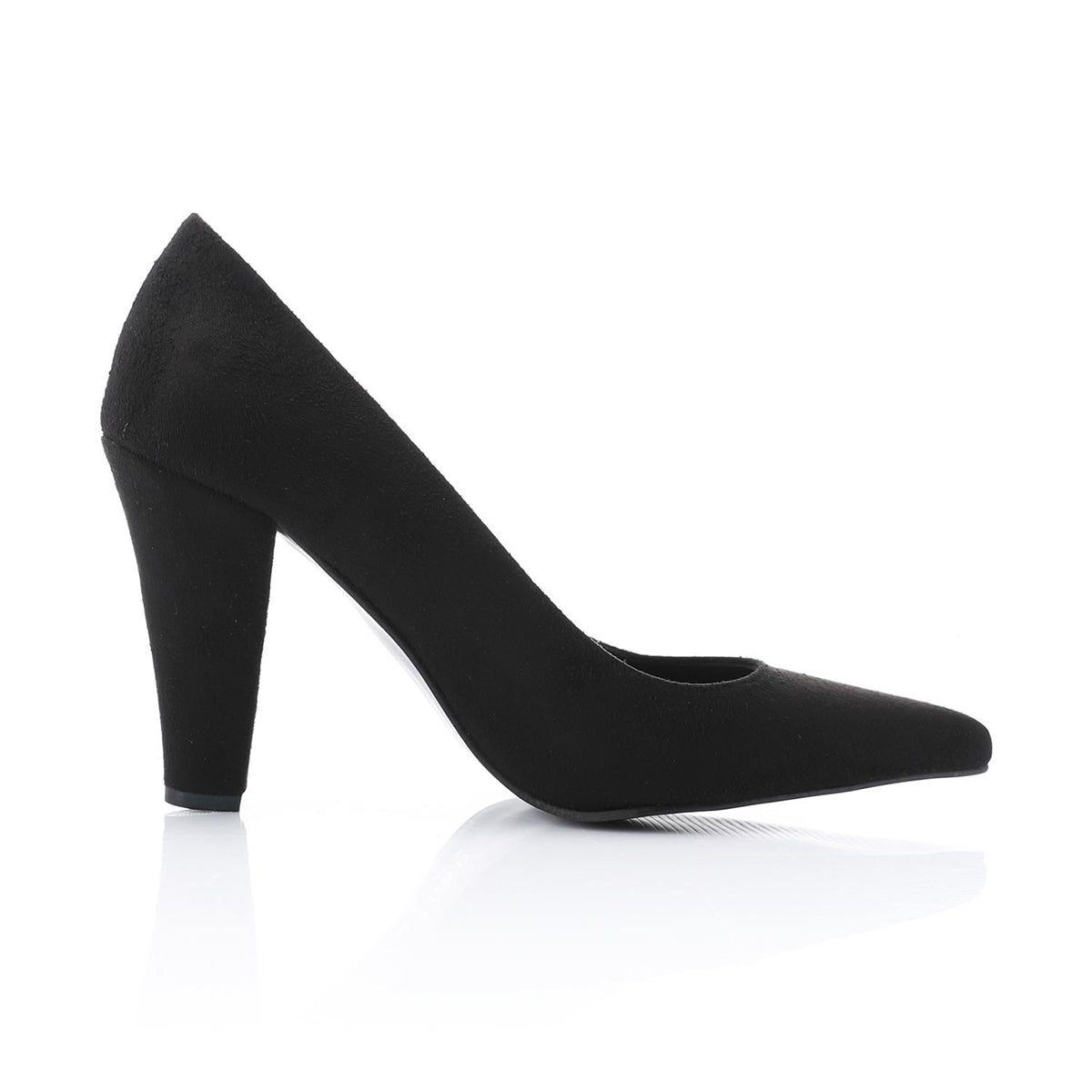 XO -  Women - 's High Heel Mule Sandals – Elegant Pointed Toe, Suede Leather Texture 9CM