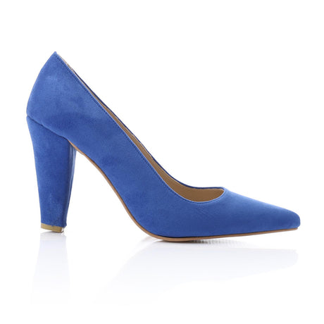 XO -  Women - 's High Heel Mule Sandals – Elegant Pointed Toe, Suede Leather Texture 9CM