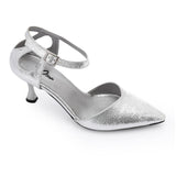 XO -  Women - 's High Heel Mule Sandals – Elegant Pointed Toe, Faux Leather Texture