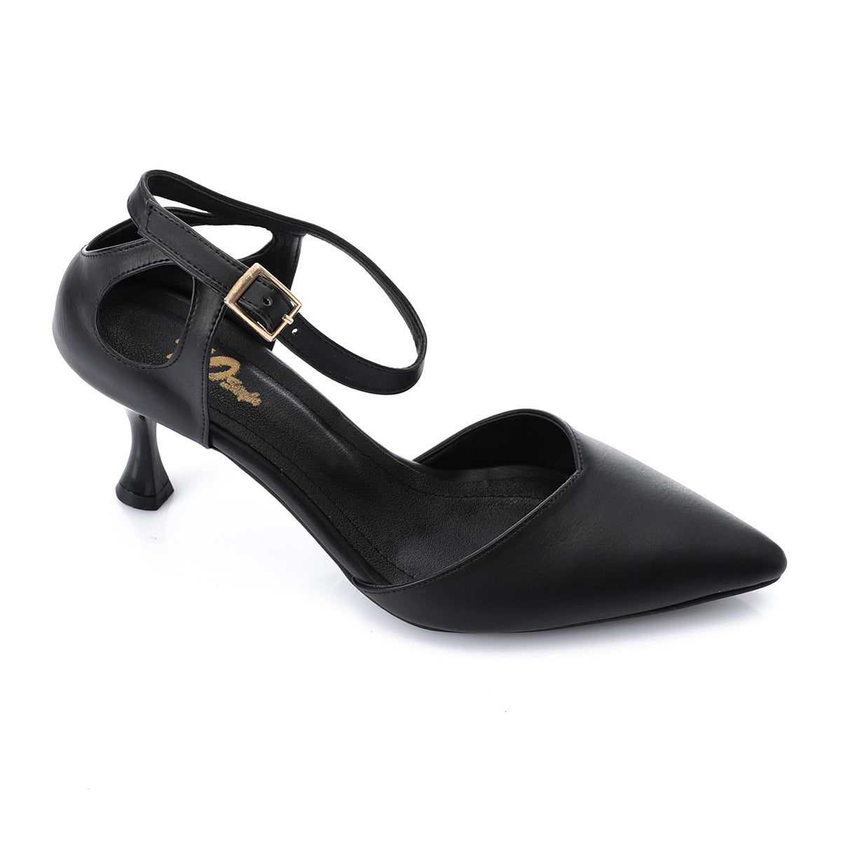 XO -  Women - 's High Heel Mule Sandals – Elegant Pointed Toe, Faux Leather Texture