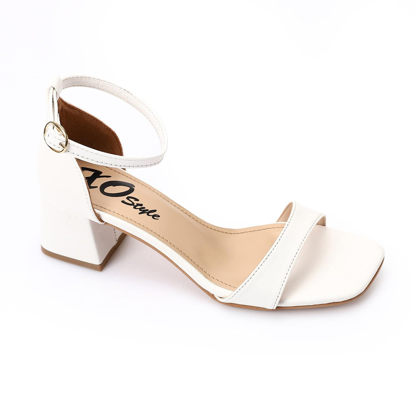 XO- Women Sandal With Heels High Quality Materials 3 cm, Faux Leather Texture