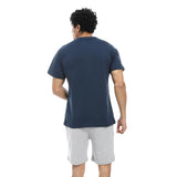 Red Circle - v neck pajama with short for - Men