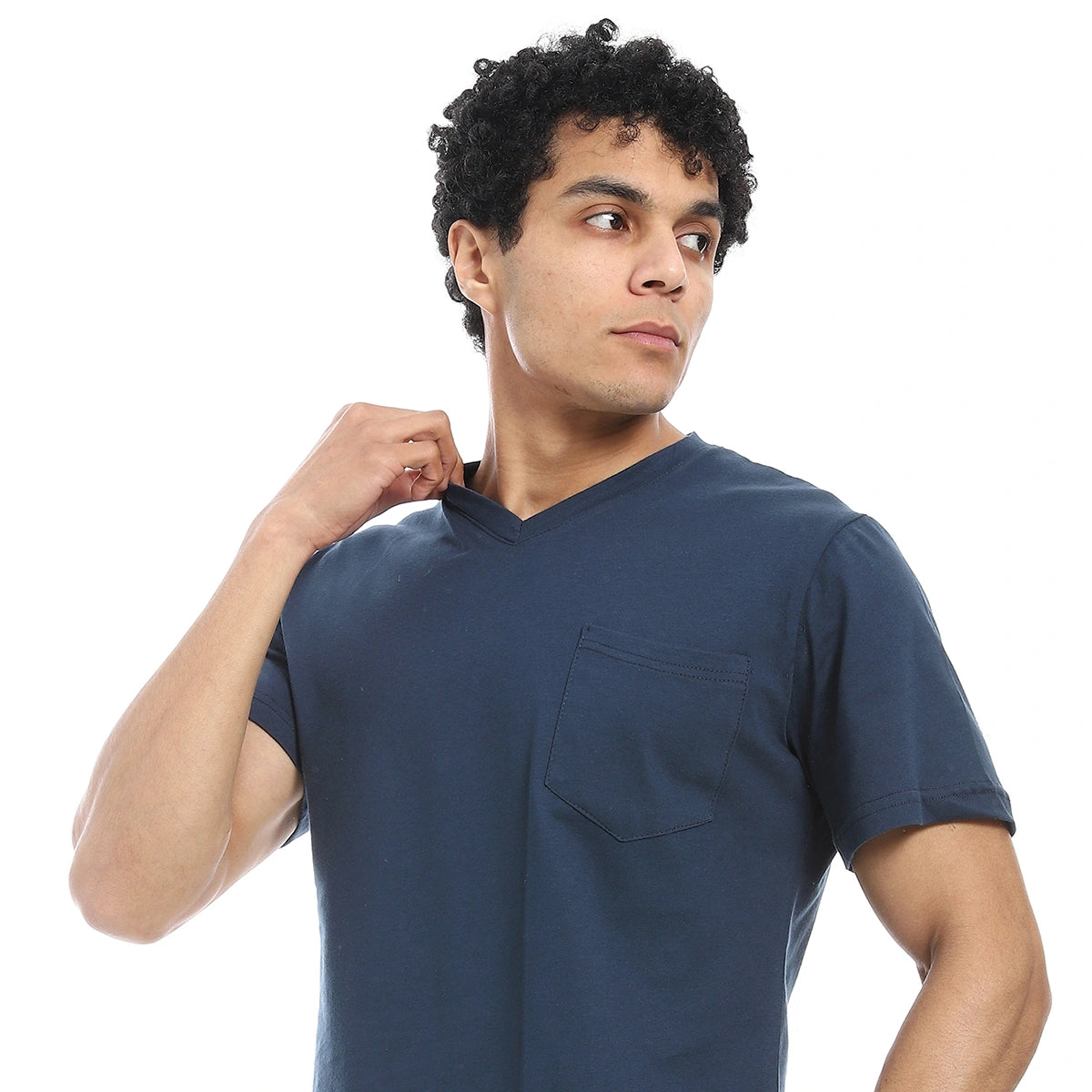 Red Circle - v neck pajama with short for - Men