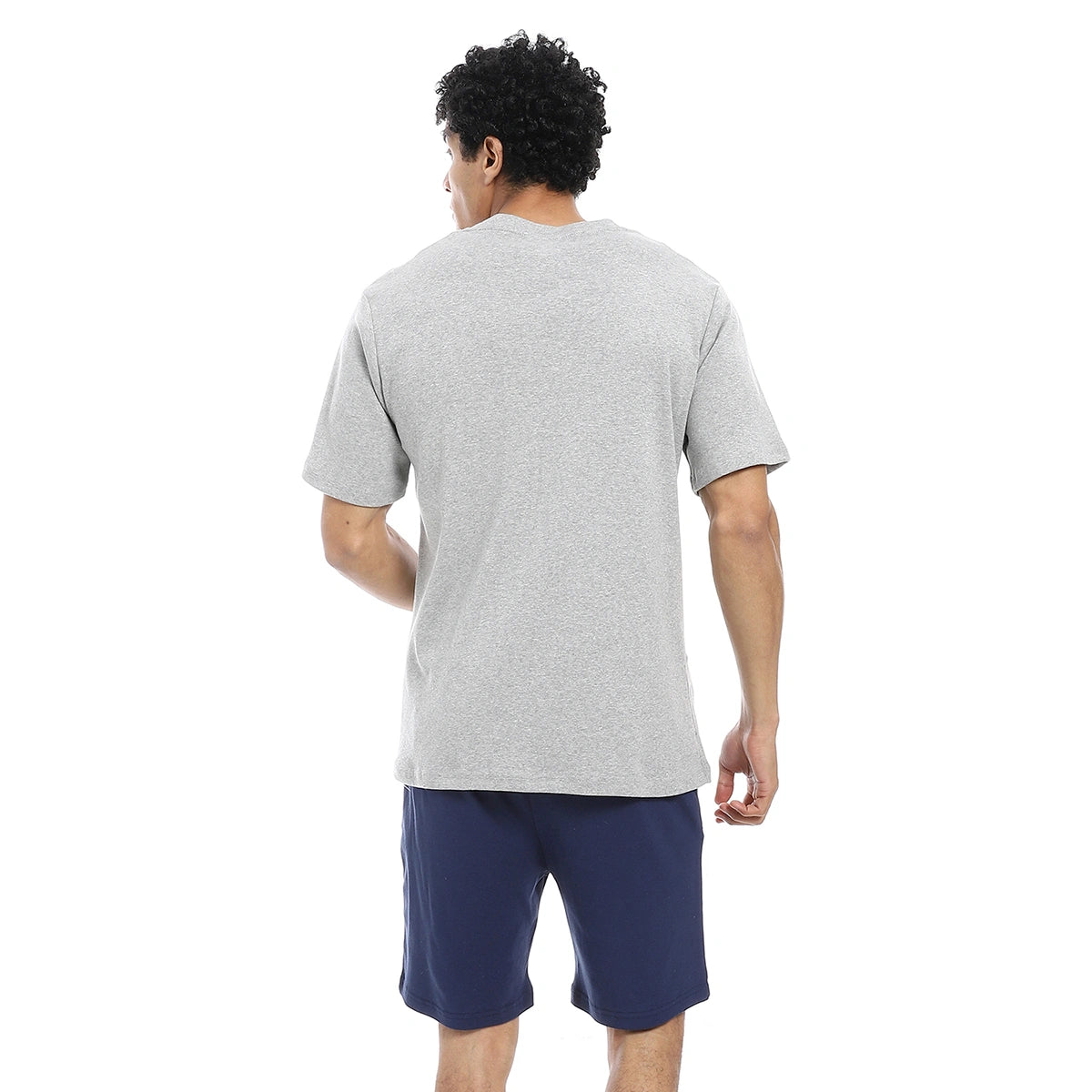 Red Circle - v neck pajama with short for - Men
