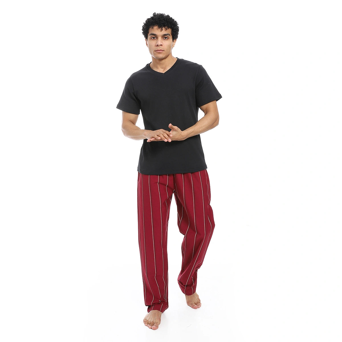 Red Circle - v neck pajama with pants for - Men
