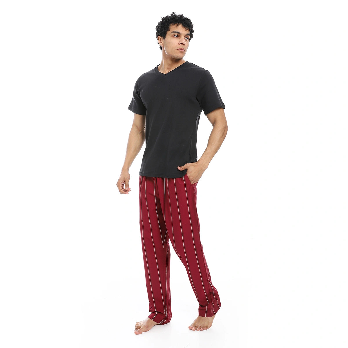 Red Circle - v neck pajama with pants for - Men