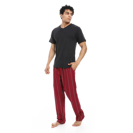 Red Circle - v neck pajama with pants for - Men