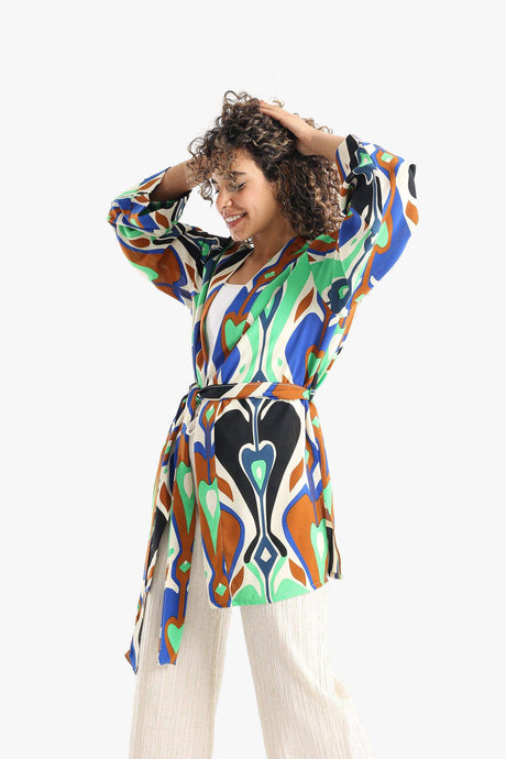 Carina -  Heart Colored Voile Kimono
