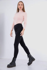 High Neck Long Sleeve Top