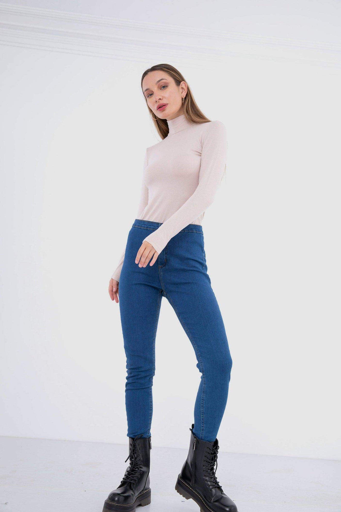 High Neck Long Sleeve Top