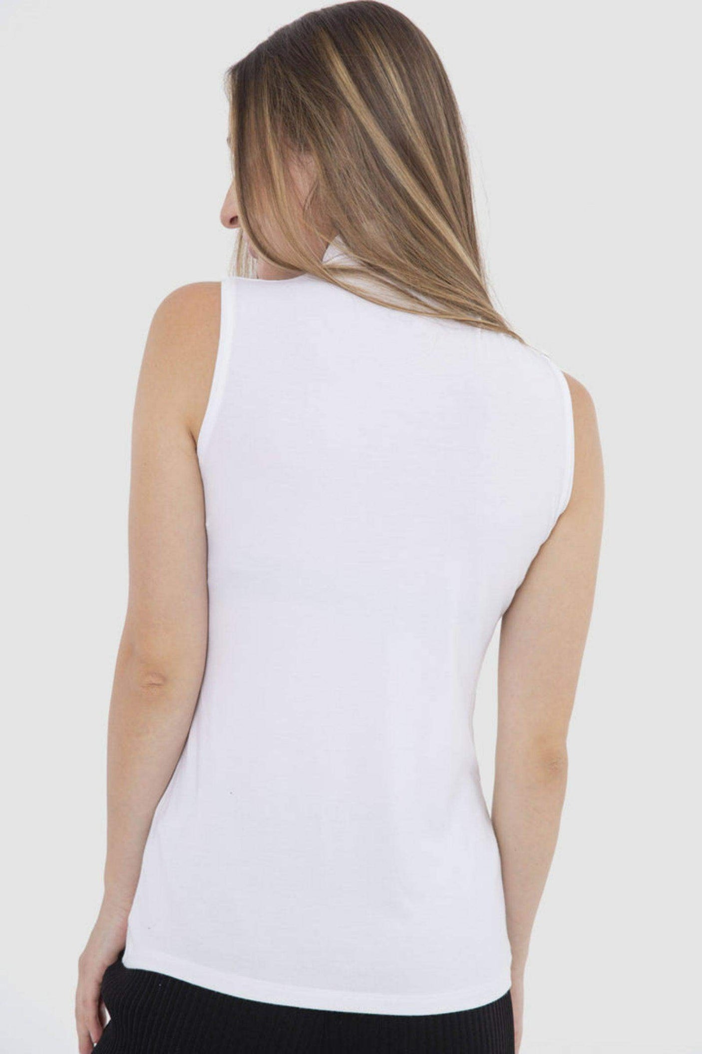 High Neck Sleeveless Top