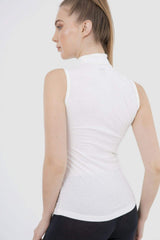 High Neck Sleeveless Top
