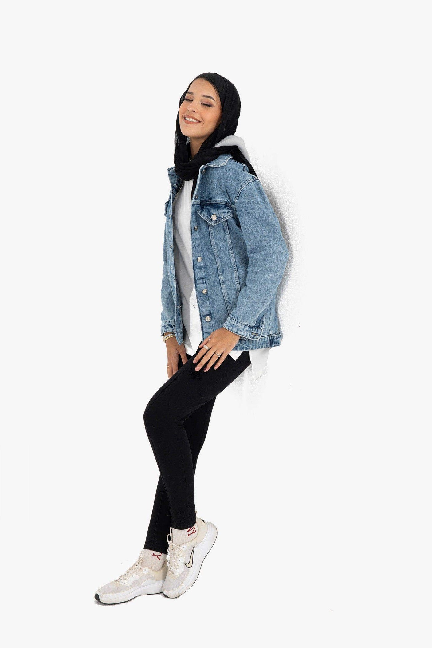 Carina -  Hooded Denim Jacket