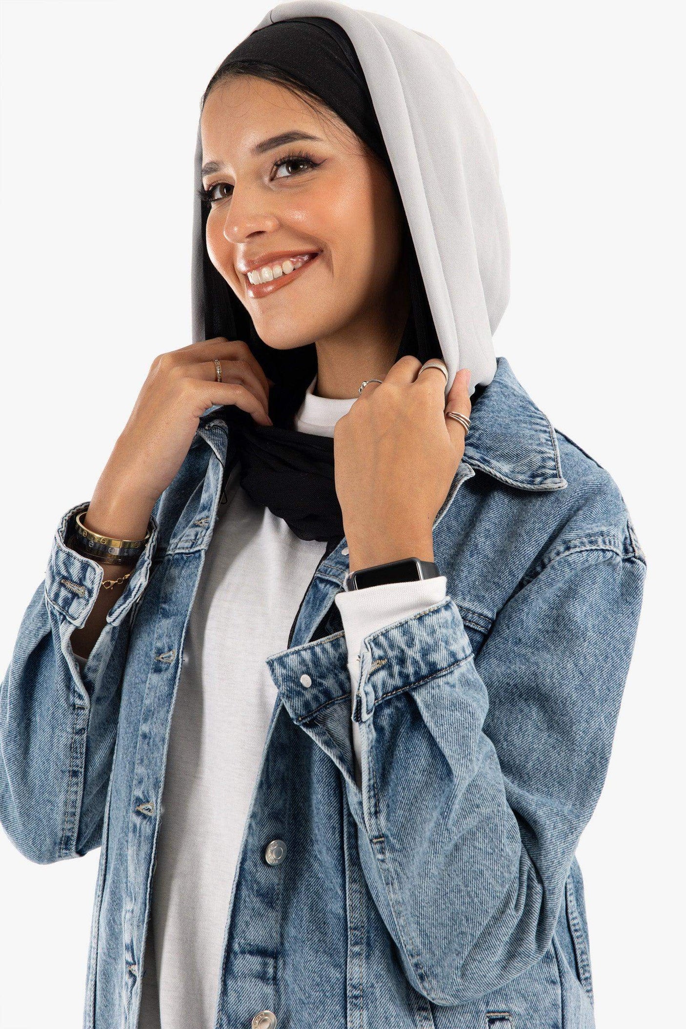Carina -  Hooded Denim Jacket