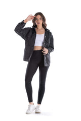 Carina -  Hooded Denim Jacket