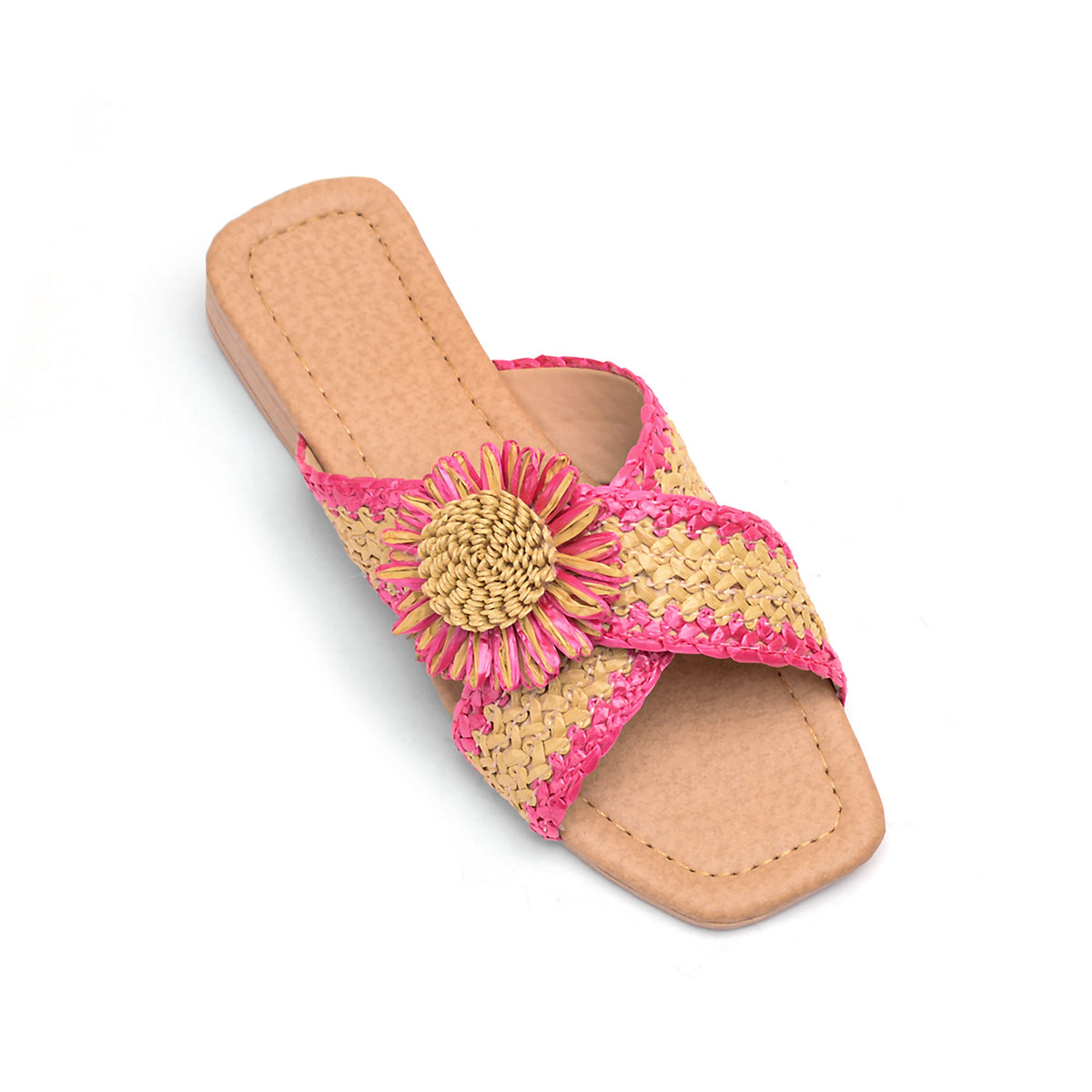 v branda - Floral Slipper - women