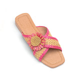v branda - Floral Slipper - women