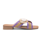 v branda - Floral Slipper - women