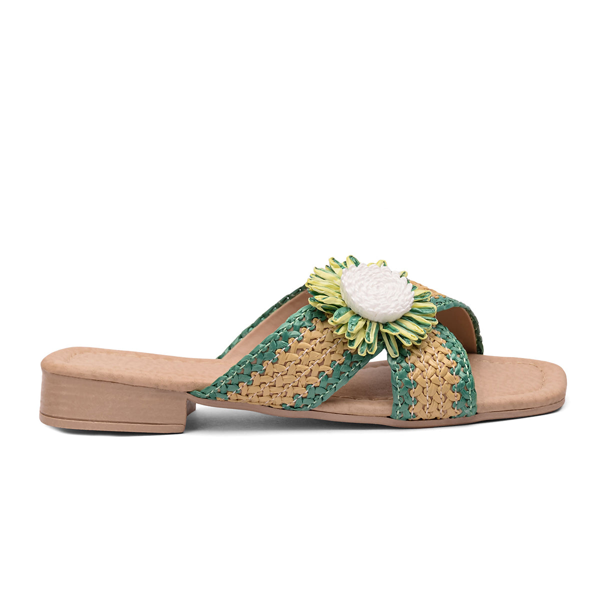 v branda - Floral Slipper - women