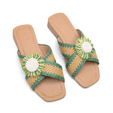 v branda - Floral Slipper - women