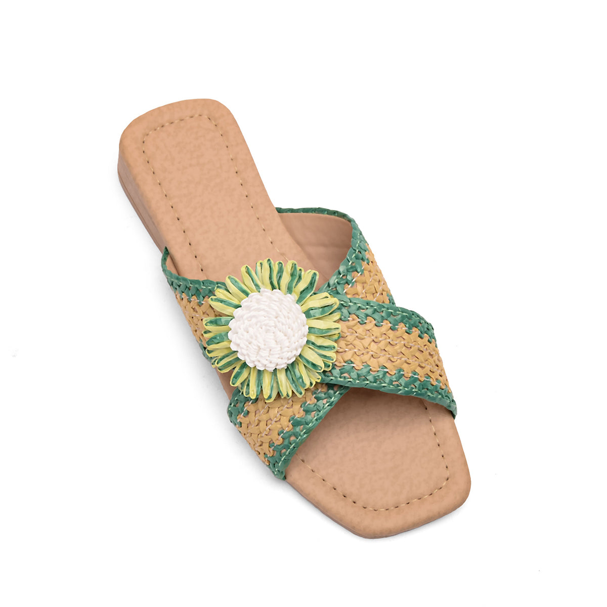 v branda - Floral Slipper - women