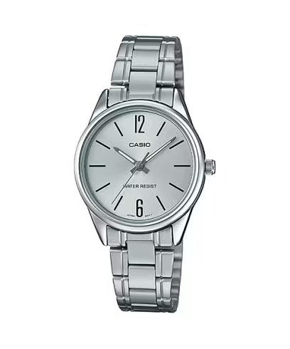 CASIO Watch for Women LTP-V005D-7BUDF Analog Metal White