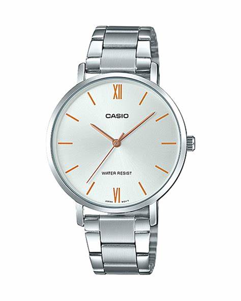 CASIO - Watch for Women LTP-VT01D-7BUDF Analog Metal Silver