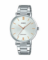 CASIO - Watch for Women LTP-VT01D-7BUDF Analog Metal Silver