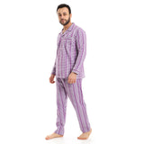 Red circle -  Full Checkered Men Pajama