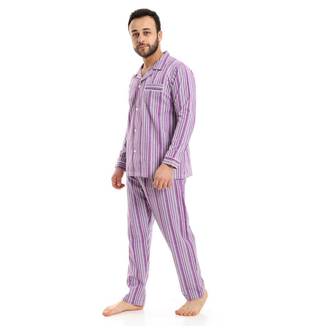Red circle -  Full Checkered Men Pajama