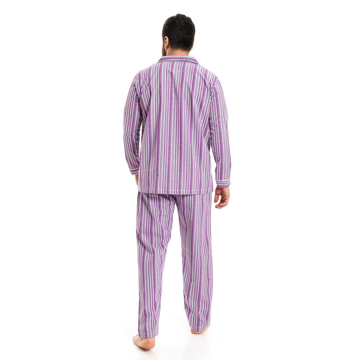 Red circle -  Full Checkered Men Pajama