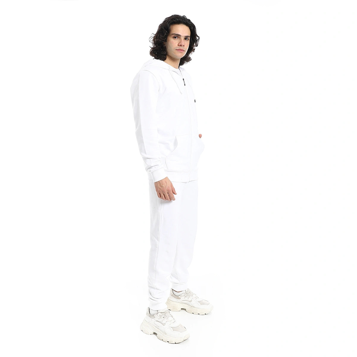 Red Circle - Summer Melton Winter  Zipper Hooded Sweatshirt for - Men
