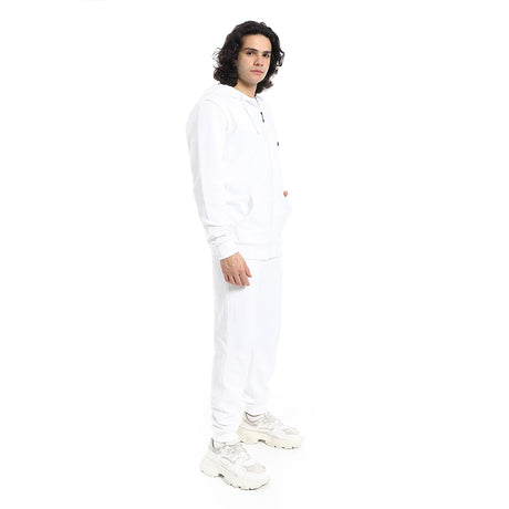Red Circle - Summer Melton Winter  Zipper Hooded Sweatshirt for - Men