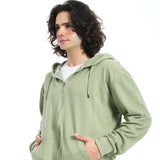 Red Circle - Summer Melton Winter  Zipper Hooded Sweatshirt for - Men