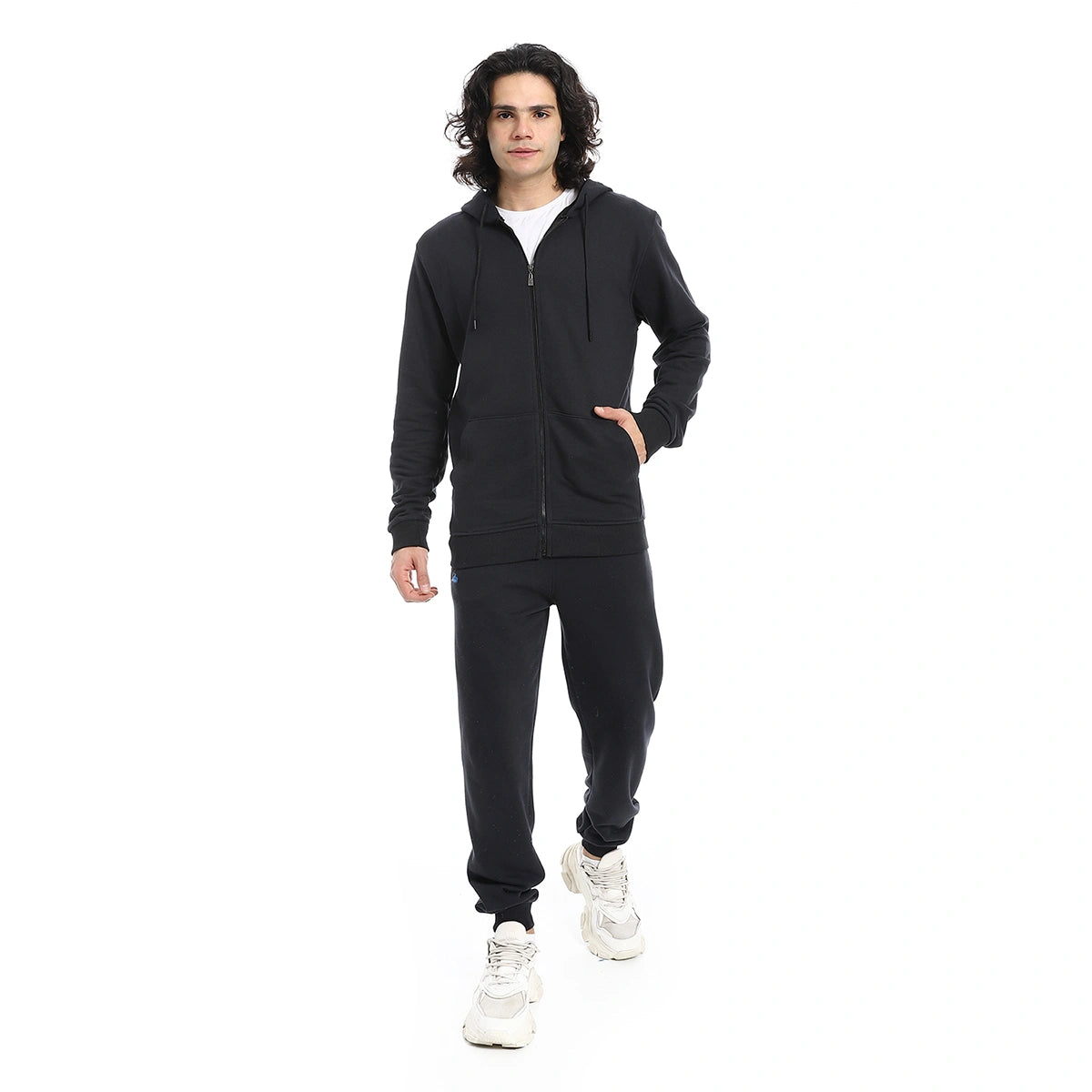 Red Circle - Summer Melton Winter  Zipper Hooded Sweatshirt for - Men