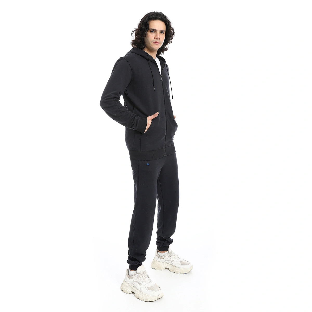 Red Circle - Summer Melton Winter  Zipper Hooded Sweatshirt for - Men