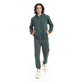 Red Circle - Summer Melton Winter  Zipper Hooded Sweatshirt for - Men