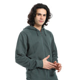 Red Circle - Summer Melton Winter  Zipper Hooded Sweatshirt for - Men
