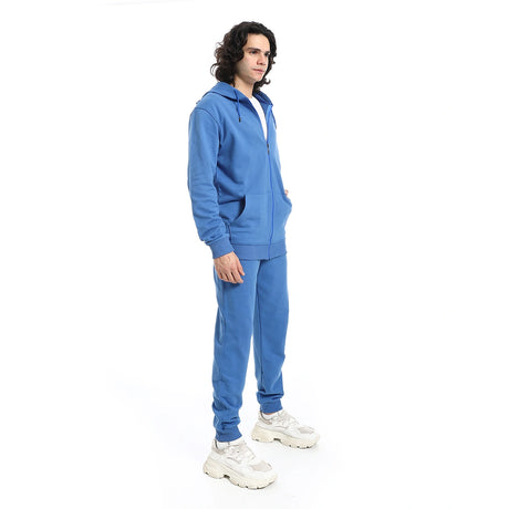 Red Circle - Summer Melton Winter  Zipper Hooded Sweatshirt for - Men