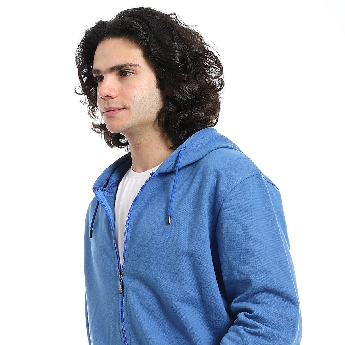 Red Circle - Summer Melton Winter  Zipper Hooded Sweatshirt for - Men