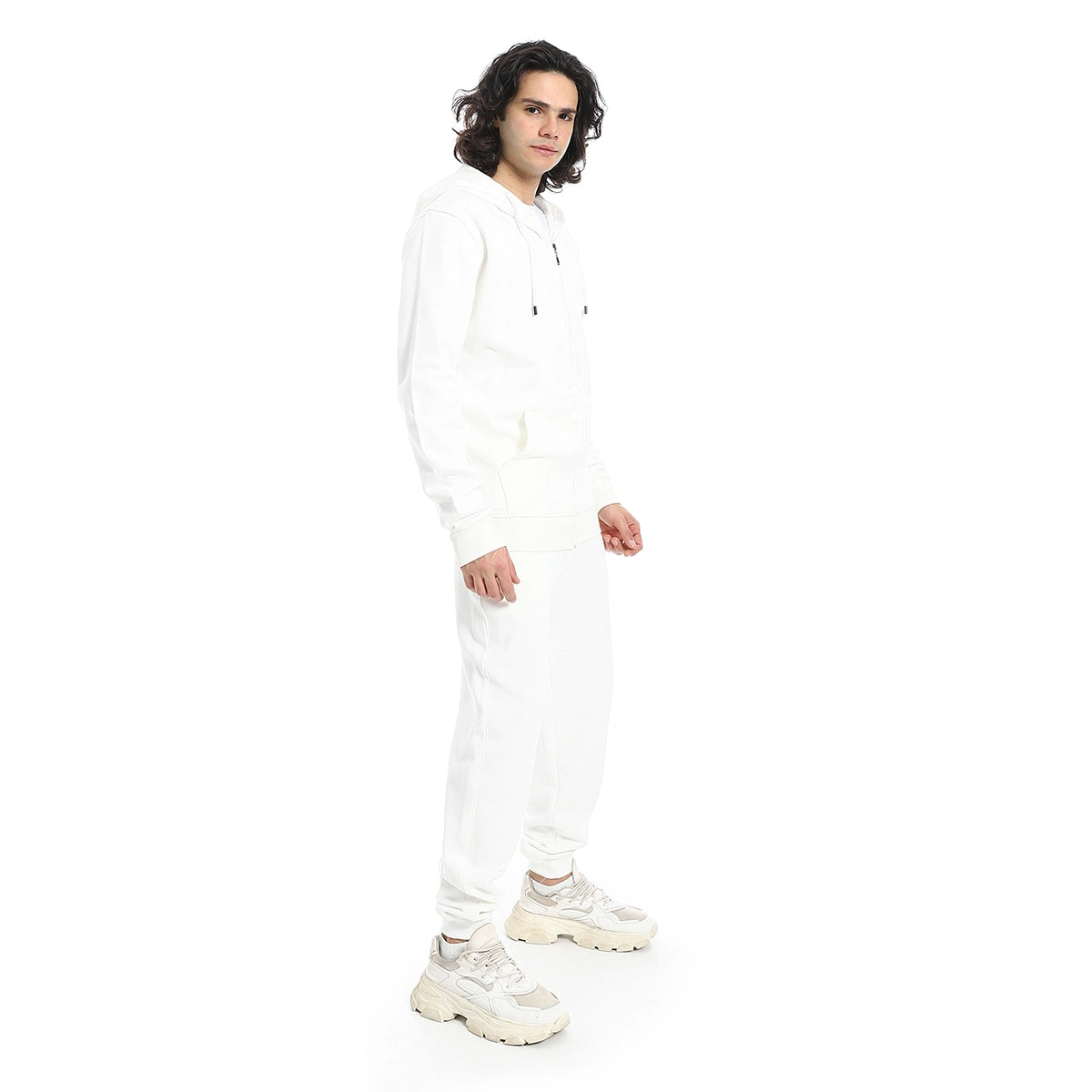 Red Circle - Summer Melton Winter  Zipper Hooded Sweatshirt for - Men