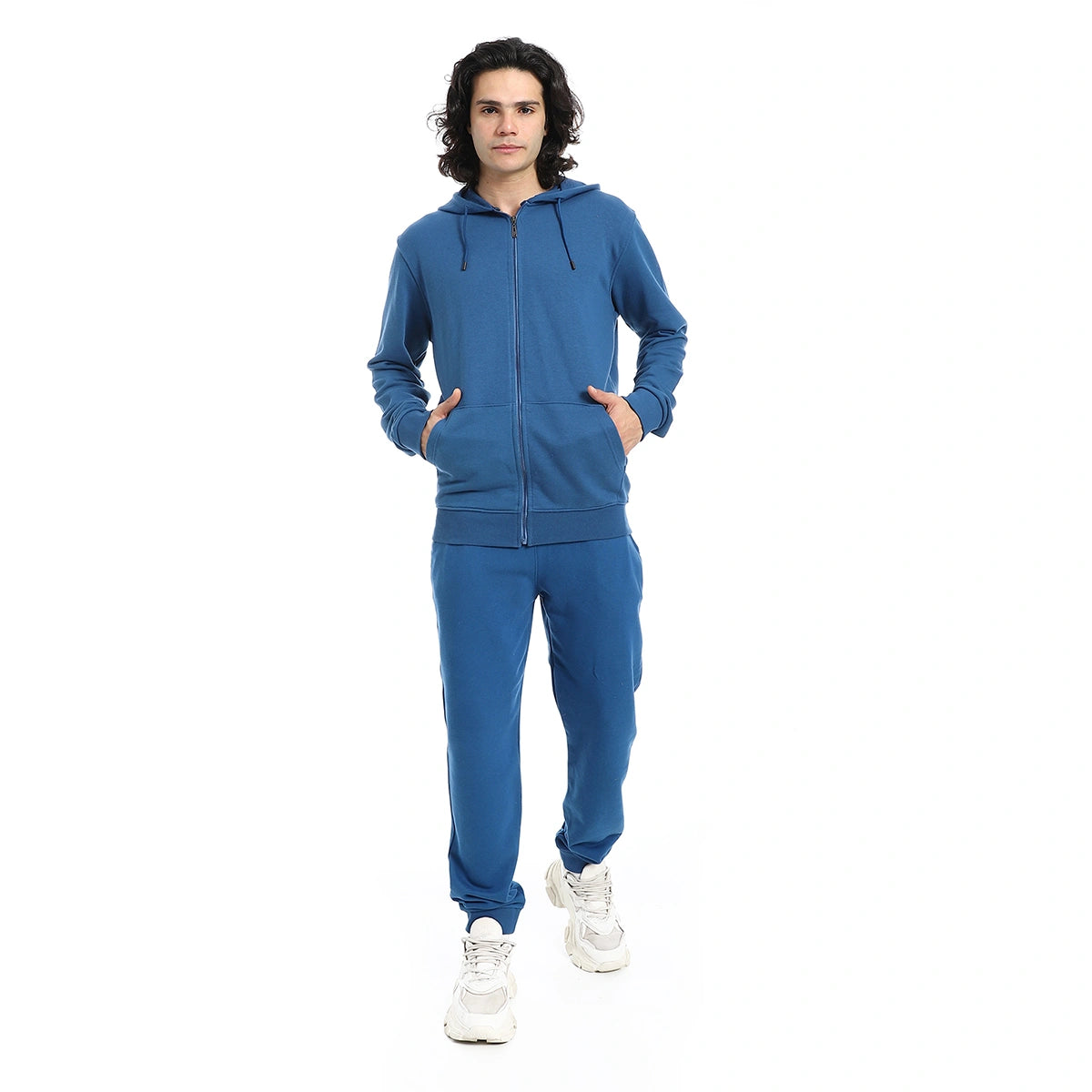 Red Circle - Summer Melton Winter  Zipper Hooded Sweatshirt for - Men